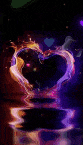 a loading screen with hearts and a heart shaped object