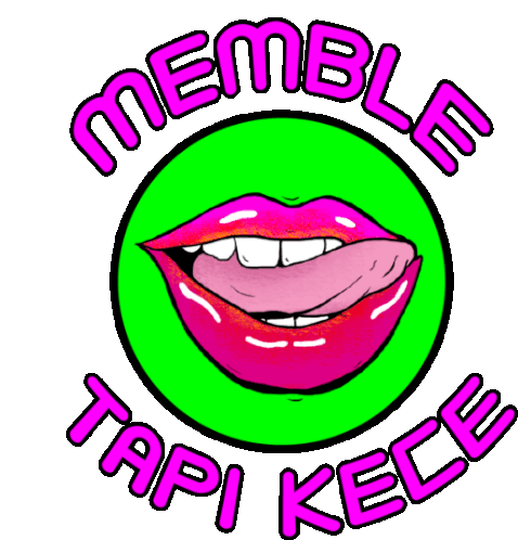 Tongue Licking Upper Lip With Text Saying Ugly But Cool In Indonesian Slang Sticker - Lips Tasty Flirty Mouth Stickers