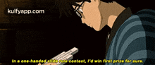 In A One-handed Slide Cule Contest, L'D Win First Prize For Sure..Gif GIF