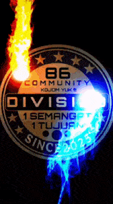 a logo for 86 community kojom yuk division