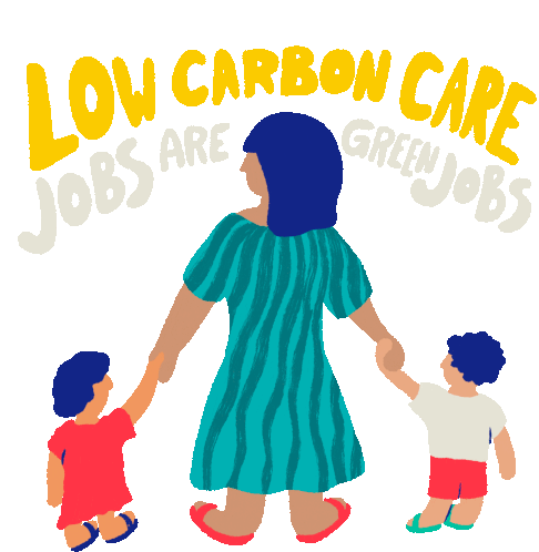 Low Carbon Care Jobs Are Green Jobs Enact Bold Legislation For Climate Sticker - Low Carbon Care Jobs Are Green Jobs Green Jobs Enact Bold Legislation For Climate Stickers