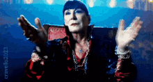 Clapping Hands Anjelica Huston GIF - Clapping Hands Anjelica Huston The Director GIFs
