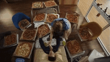 Man Smell GIF - Man Smell Pizza Is Life GIFs