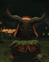 an angry village sign is visible in the background of a video game