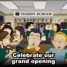 Celebrate Our Grand Opening Tegridy Burger Randy Marsh GIF - Celebrate Our Grand Opening Tegridy Burger Randy Marsh South Park GIFs