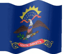 North Dakota Flag GIF