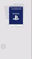 a playstation gift card is being loaded