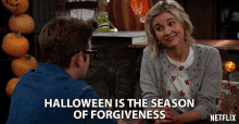 Halloween Is The Season Of Forgiveness Isabel May GIF - Halloween Is The Season Of Forgiveness Isabel May Katie Cooper GIFs