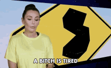 A Bitch Is Tired Unpleasant GIF - A Bitch Is Tired Bitch Tired GIFs