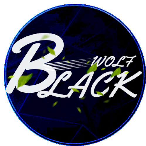 Wolf Black Logo Sticker - Wolf Black Logo Circle Stickers