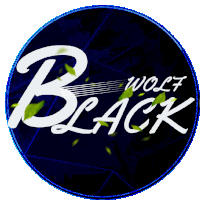Wolf Black Logo Sticker - Wolf Black Logo Circle Stickers