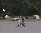 Rugged By Mini Motorbike Wheel Falls Off Bunny Hop Face Plant GIF