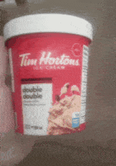 Tim Hortons Ice Cream GIF - Tim Hortons Ice Cream Double Double Ice Cream GIFs