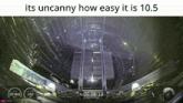 a screenshot of a video with the words its uncanny how easy it is 10.5 at the top