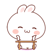 Bunny Cute Sticker - Bunny Cute Head Shaking Stickers