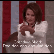Nancy Pelosi Clap Grandma Shark GIF - Nancy Pelosi Clap Grandma Shark GIFs