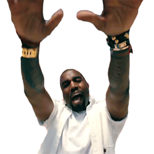 Put Your Hands Up Kanye West Sticker