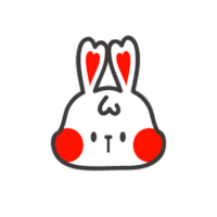 White Rabbit Sticker - White Rabbit Star Stickers