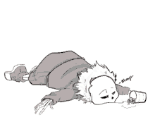 When Youre Too Tired To Move Sans GIF - When Youre Too Tired To Move Sans Undertale GIFs
