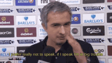 James Jose Mourinho I Prefer Not To Speak GIF