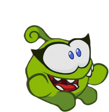 Clapping Om Nelle Sticker - Clapping Om Nelle Om Nom And Cut The Rope Stickers