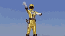 Power Rangers Ranger Yellow GIF - Power Rangers Ranger Yellow Pose GIFs