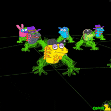 a cartoon character wearing a hat and a crown with creepz written on the bottom