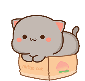 Mochi Mochi Peach Cat Cat Sticker