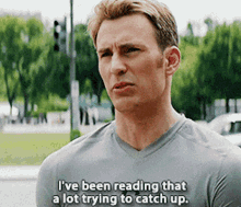 Captain America Ive Been Reading A Lot GIF - Captain America Ive Been Reading A Lot Trying To Catch Up GIFs
