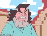 a cartoon of a man with a beard and the words dilmento1 on the bottom right