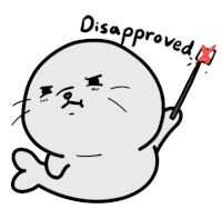 Seal Disapprove Sticker - Seal Disapprove Disapproval Stickers