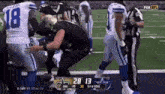 a fox nfl broadcast of a football game between the dallas cowboys and new orleans saints