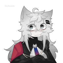 a drawing of a wolf with the name filutorem written below it