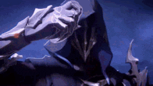 a video game character is holding a sword in his hand