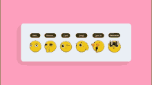 a bunch of emojis on a pink background with one that says " awesome "