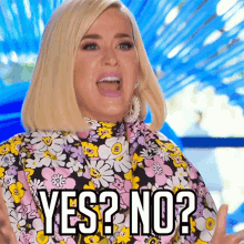 Yes No Katy Perry GIF - Yes No Katy Perry Idols Global GIFs