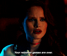 Riverdale Cheryl Blossom GIF - Riverdale Cheryl Blossom Your Reindeer Games Are Over GIFs