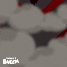 a cartoon character with the name bheem on the bottom left