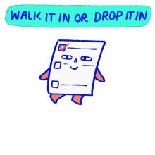 walk it in drop it in official ballot drop box vote ballot
