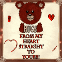 Hug From My Heart GIF - Hug From My Heart Straight To Yours GIFs