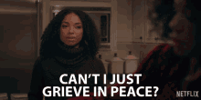 Can I Just Grieve In Peace Logan Browning GIF - Can I Just Grieve In Peace Logan Browning Samantha White GIFs