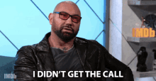 I Didnt Get The Call Dave Bautista GIF - I Didnt Get The Call Dave Bautista The Imdb Show GIFs