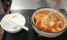 キムチ鍋 冬 美味しい 韓国料理 GIF