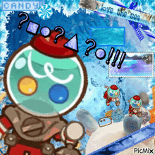 a picture of a candy machine with the words i love the sea