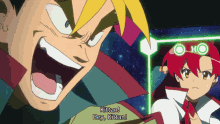 a man and a woman are standing next to each other and the man is saying " kittan "