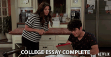 College Essay Complete Emery Kelly GIF - College Essay Complete Emery Kelly Lucas GIFs