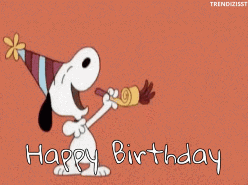 Happy Birthday Snoopy Gif Happy Birthday Snoopy Its Your Birthday Discover And Share Gifs