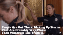 Station19 Andy Herrera GIF - Station19 Andy Herrera People Are Out There Making Up Stories GIFs