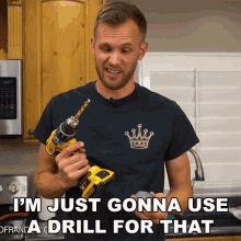 Im Just Gonna Use A Drill For That Nate GIF - Im Just Gonna Use A Drill For That Nate The King Of Random GIFs