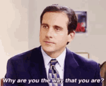 The Office Michael Scott GIF - The Office Michael Scott Why Are You The Way You Are GIFs